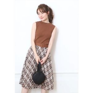 Japanese Brand Rirandture Sleeveless Knit Dress XS